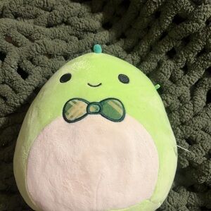 Squishmallows Lime Green Avocado Plush with Teal Stem